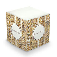 Herringbone Sticky Memo Cube