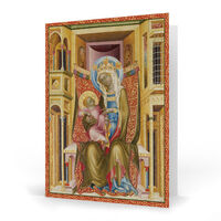 Enthroned Virgin and Child Folded Holiday Cards