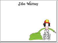 Fire Dog Flat Note Cards