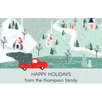 Holiday Truck Flat Gift Enclosures