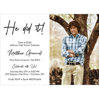 They Did It Photo Graduation Invitations