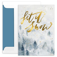 Let it Snow Folded Holiday Cards