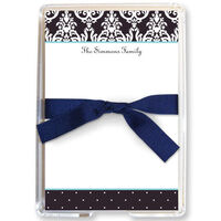 Black Madison Block Memo Sheets in Holder