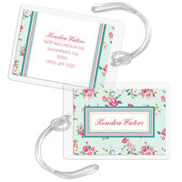 Delicate Roses Luggage Tags