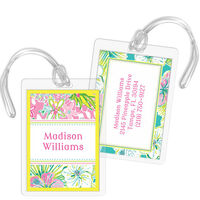 Bali Yellow Tropique Luggage Tags