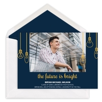 The Future is Bright Photo Graduation Announcements