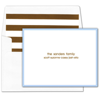 Powder Blue Foldover Note Cards