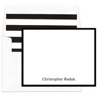 Black Foldover Note Cards