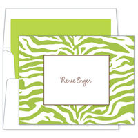 Green Zebra Note Cards