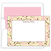 Pink Blossom Flat Note Cards