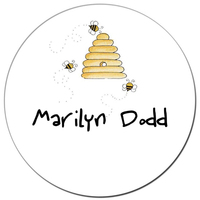 Bee Hive Round Gift Stickers