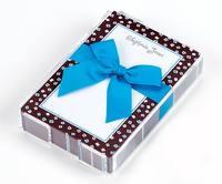 Brown with Confetti Memos with Acrylic Holder
