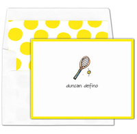 Tennis Ace Foldover Note Cards