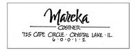Mareka Calligraphy Return Address Labels