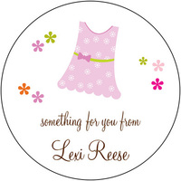 Favorite Dress Large Round Gift Stickers