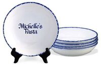 Set of 4 Pasta Bowls with Individual Name on Each