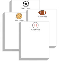 All Star Sports Balls Notepad Collection