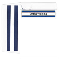 Blue and White Stripe Note Cards