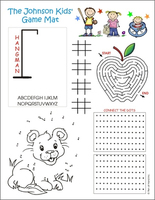 Design Your Own Kids Game Laminated Placemat