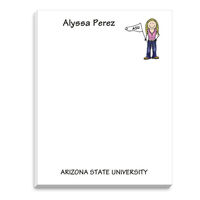 College Girl Full Color Notepad