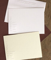Embossed Family Note Cards