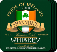 Irish Whiskey Coaster Set