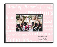 Maid of Honor Frame on Pink