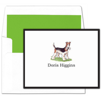 Wire Fox Terrier Foldover Note Cards