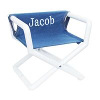 Denim Junior Director Chair with White Frame