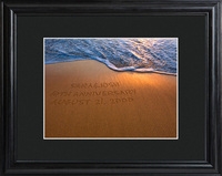 Sparkling Sands Print with Wood Frame