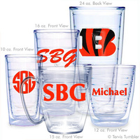 Cincinnati Bengals with B Logo Personalized Tumblers