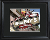 San Francisco 49ers Pub Sign with Wood Frame