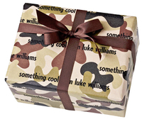 Camo Personalized Gift Wrap