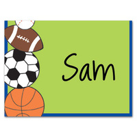 Sports Madness Note Cards