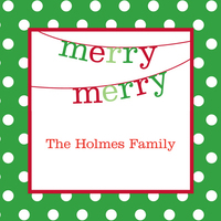 Banner Merry Merry Gift Stickers