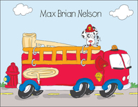 Firefighter & Dalmatian Foldover Note Cards