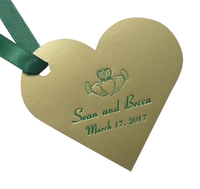Gold Heart Gift Tags