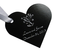 Black Heart Gift Tags