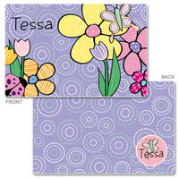 Garden Flowers Laminated Placemat