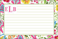 Bright Floral Recipe Cards