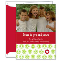 Peace Repeat Holiday Photo Cards