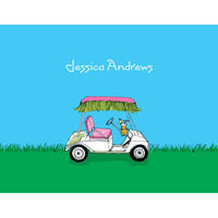 Golf Cart Folded Note Cards