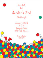 Ball Pit Party Invitations