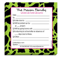 Funky Camo Family Excuse Notepad