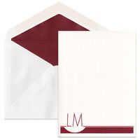 Sunrise Monogram Note Cards