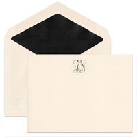 Manuscript Duet Monogram Note Cards