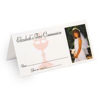 Communion Photo Personalized Placecards