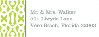 Lime Cameron Return Address Labels