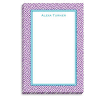 Plum Greek Tile Notepad