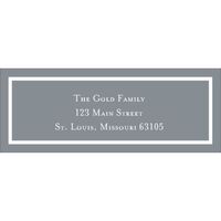 Classic Gray Return Address Labels